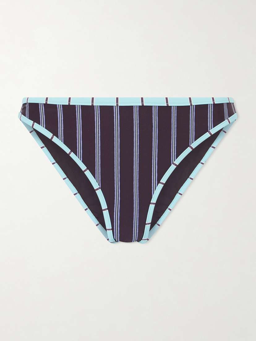 Staud Coto Striped Bikini Briefs