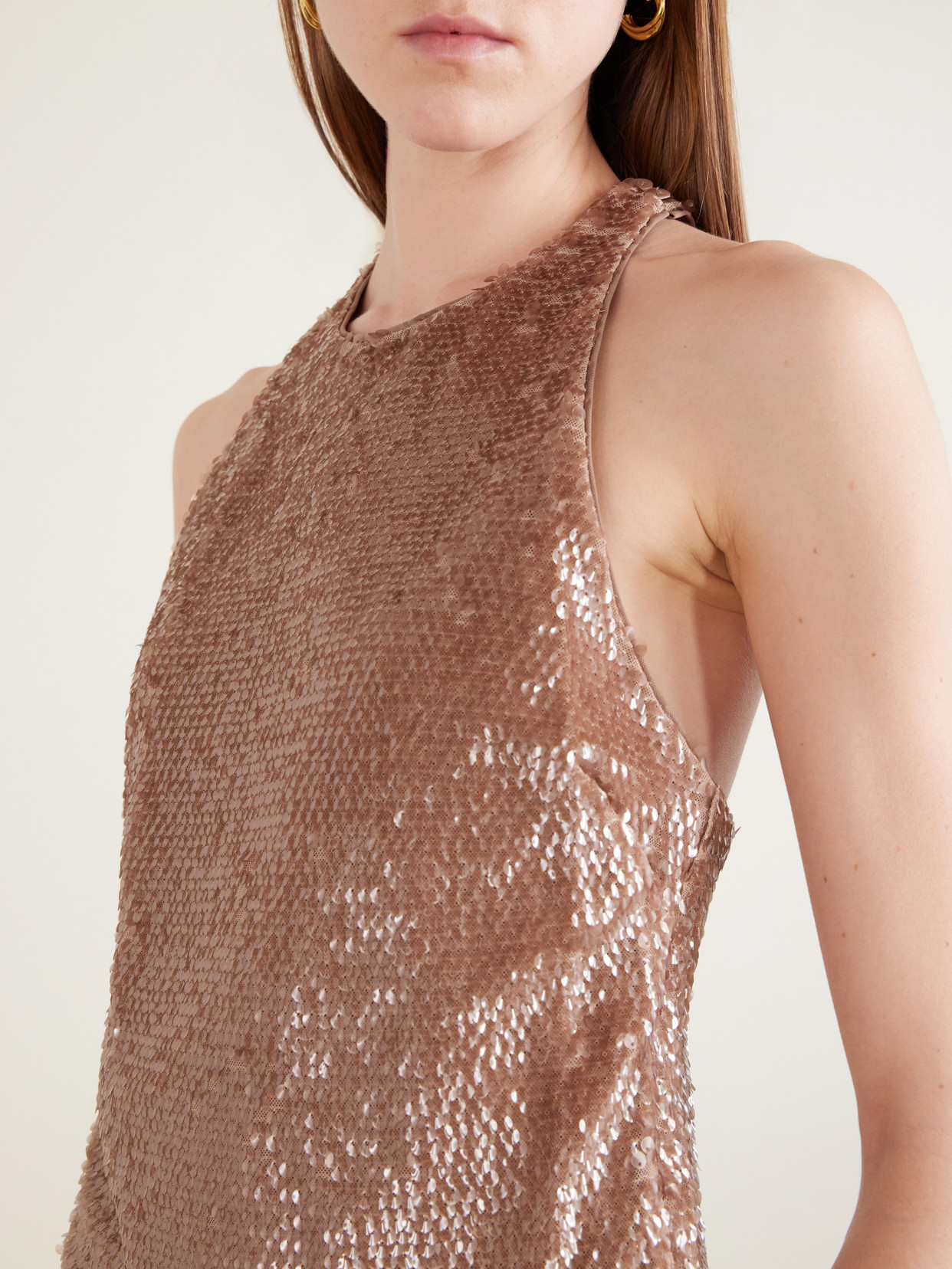 Bree Sequined Tulle Top