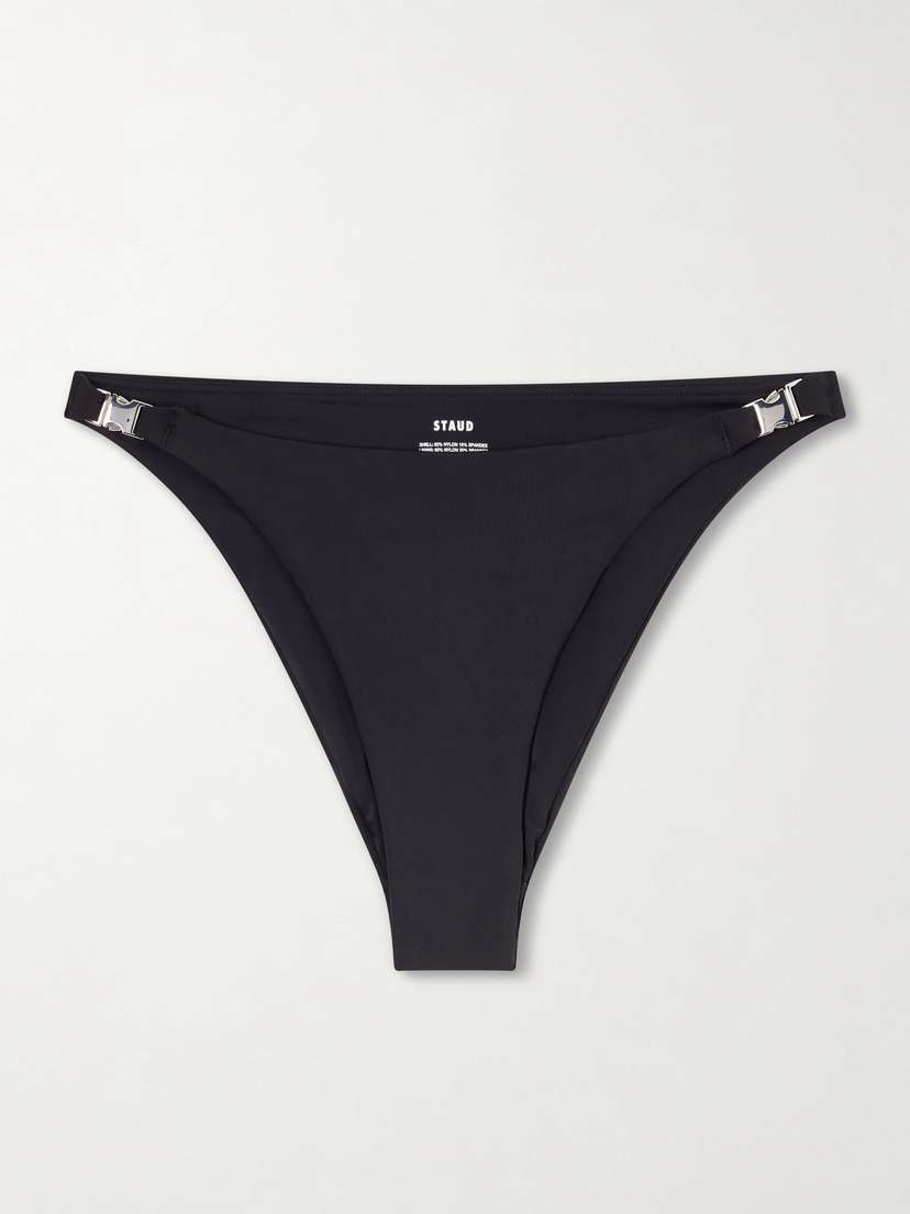Staud Espa Embellished Bikini Briefs
