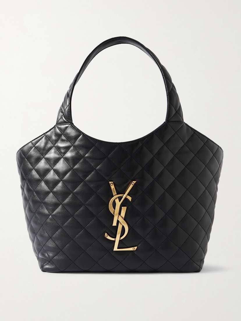 Saint Laurent Icare Medium Matelassé Leather Tote