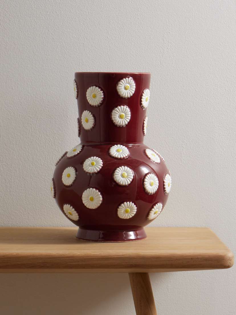 La DoubleJ Margherita Painted Ceramic Vase