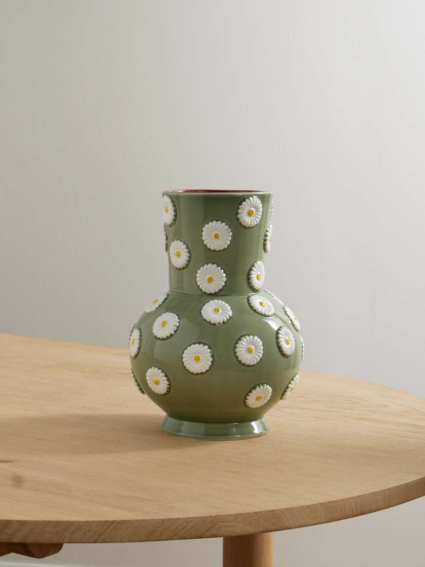 La DoubleJ Margherita Painted Ceramic Vase