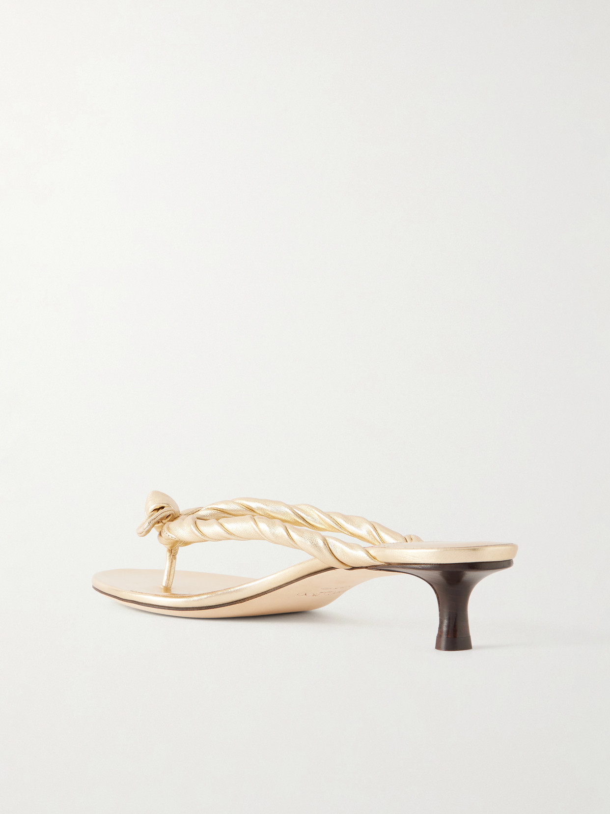 Liss 35 Metallic-Leather Sandals