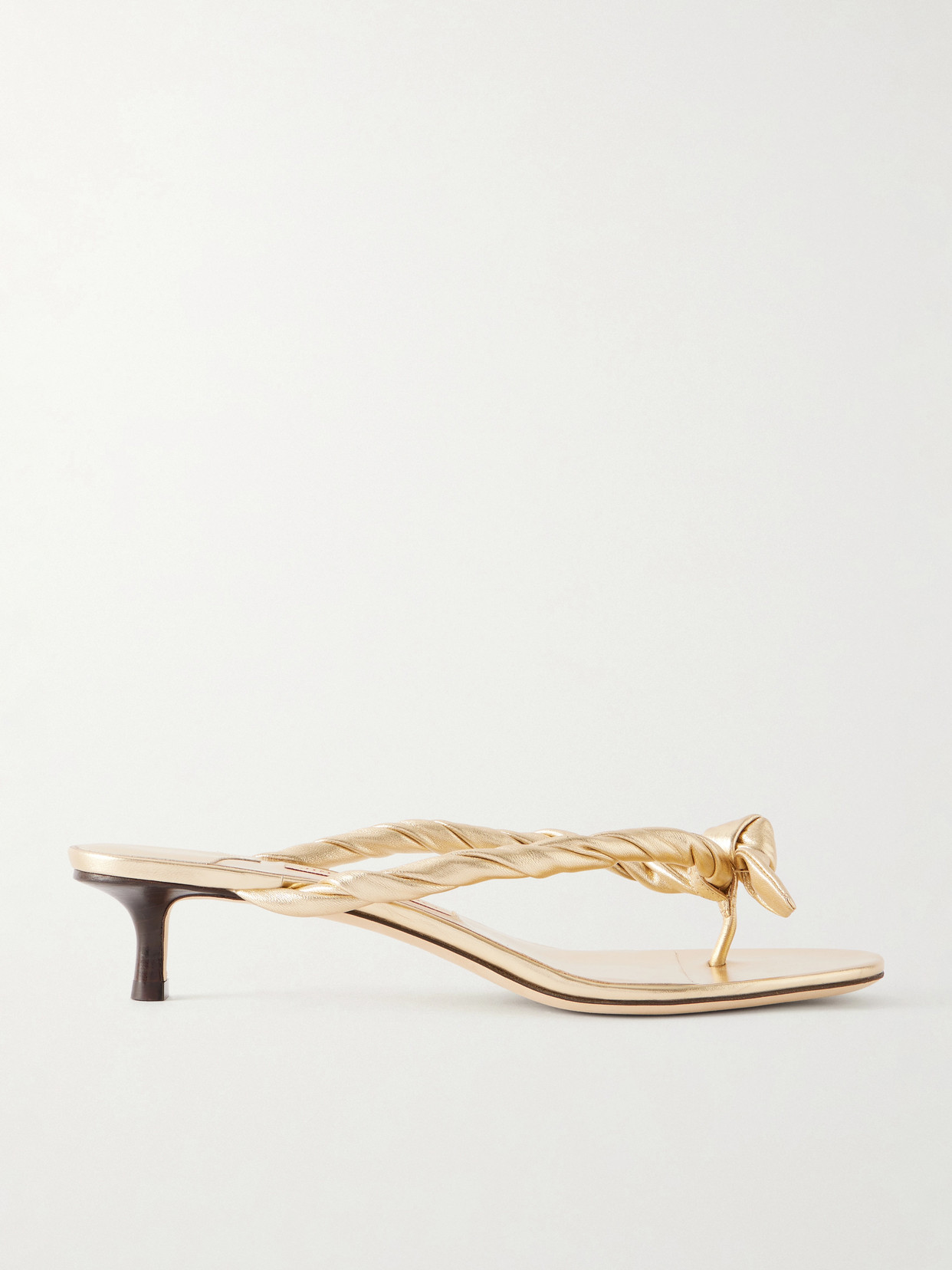 Liss 35 Metallic-Leather Sandals