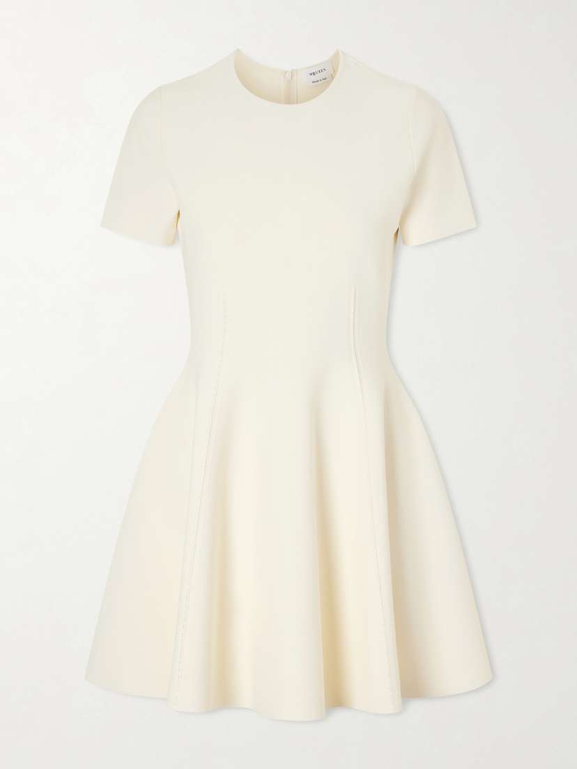 McQueen Stretch-crepe Mini Dress
