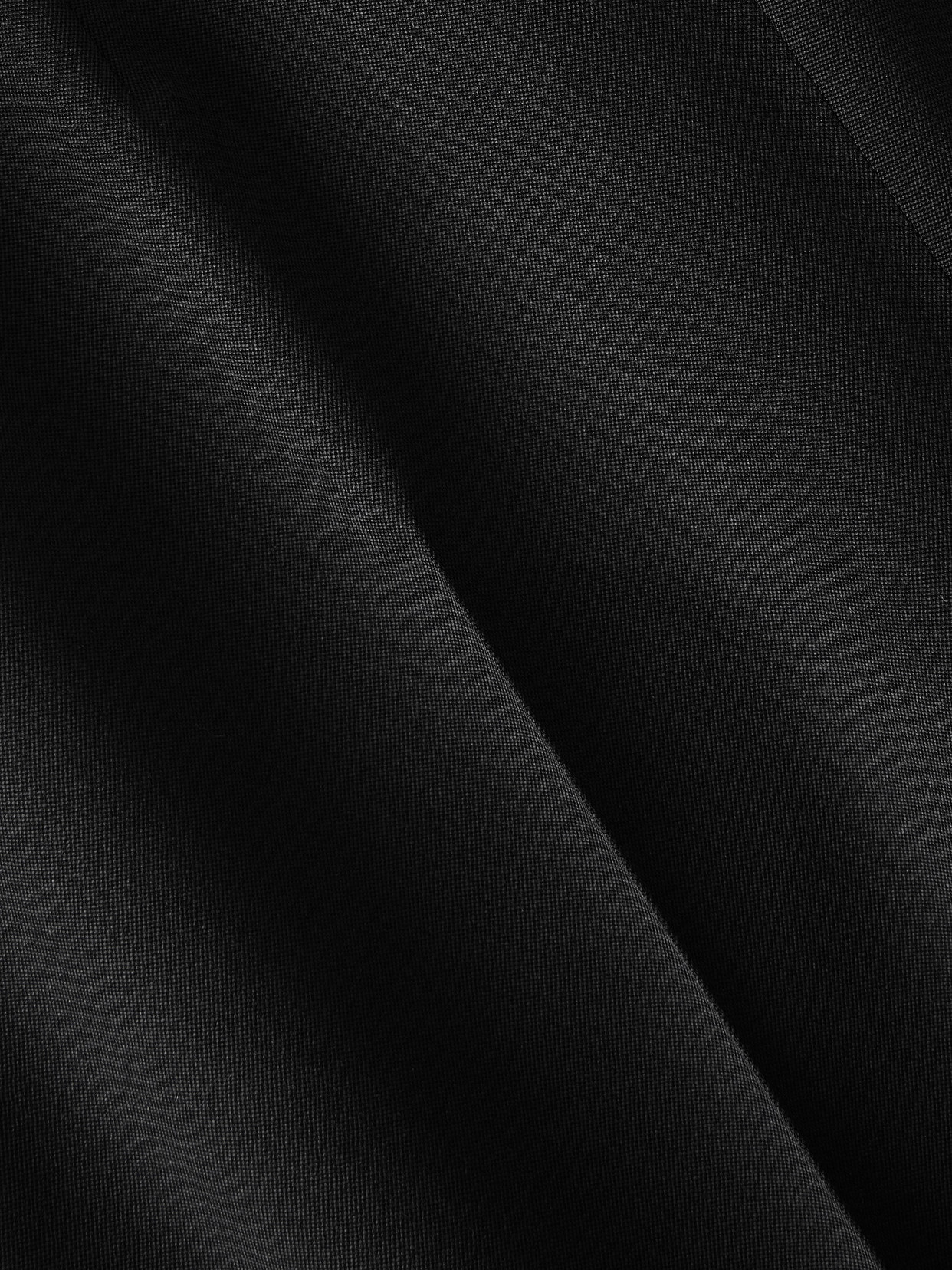 Alexander Mcqueen Satin-trimmed Grain De Poudre Wool Slim-leg Pants In Black