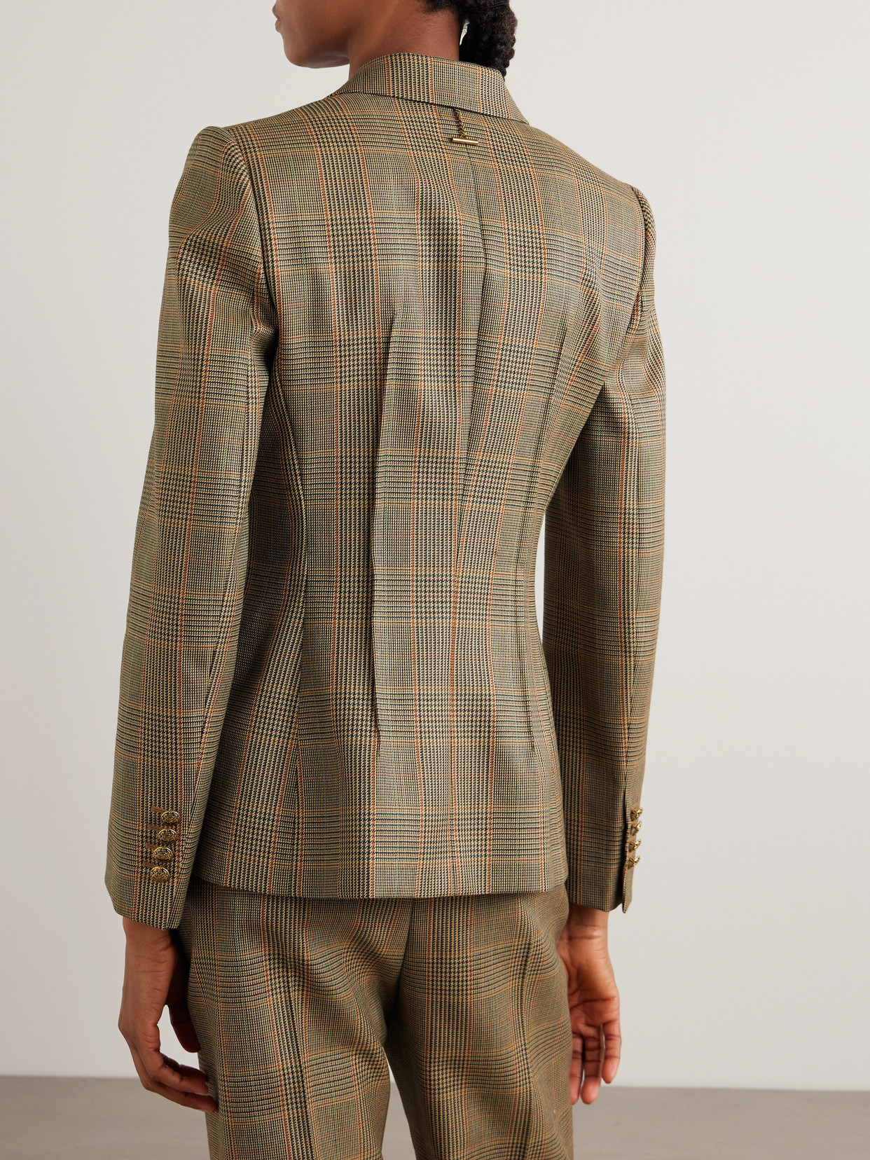 Alexander Mcqueen Prince Of Wales Checked Wool Blazer In Multi