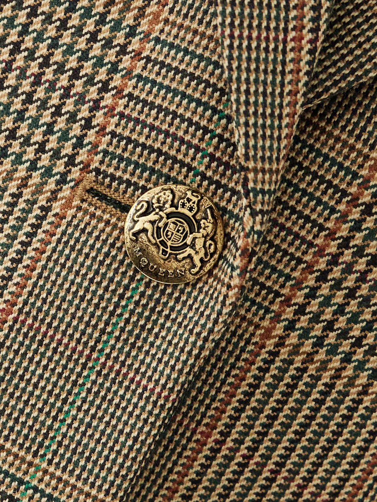 Alexander Mcqueen Prince Of Wales Checked Wool Blazer In Multi