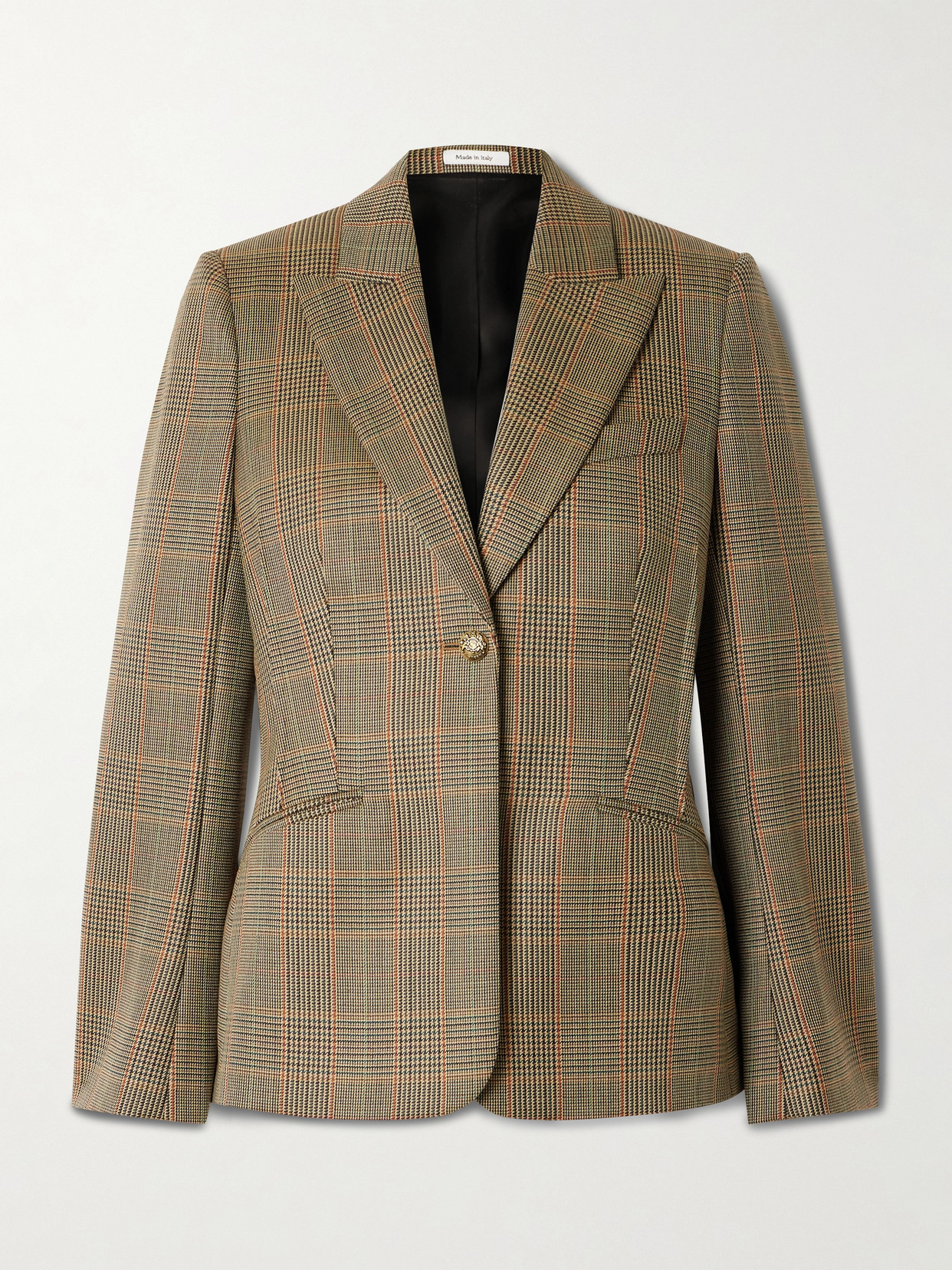 Alexander Mcqueen Prince Of Wales Checked Wool Blazer In Multi
