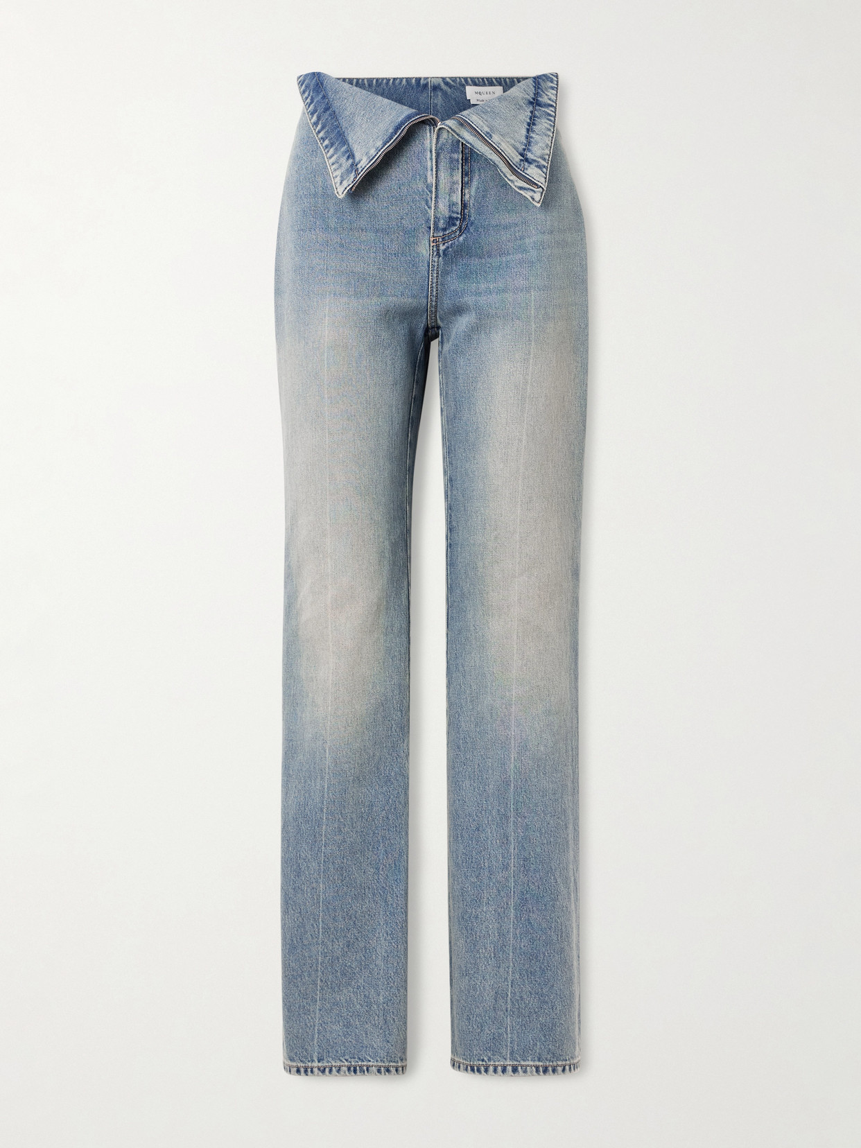 Alexander Mcqueen High-rise Flared Jeans In Blue