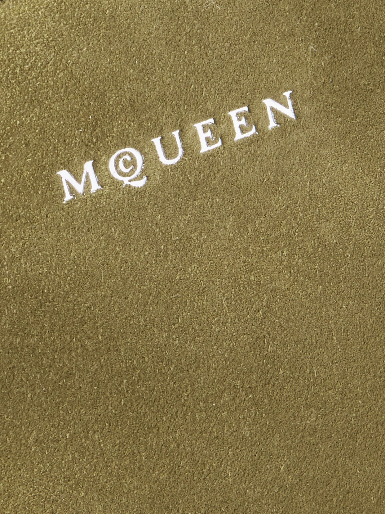 Alexander Mcqueen Suede Shoulder Bag In Green