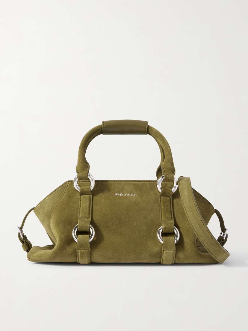 McQueen Suede Shoulder Bag