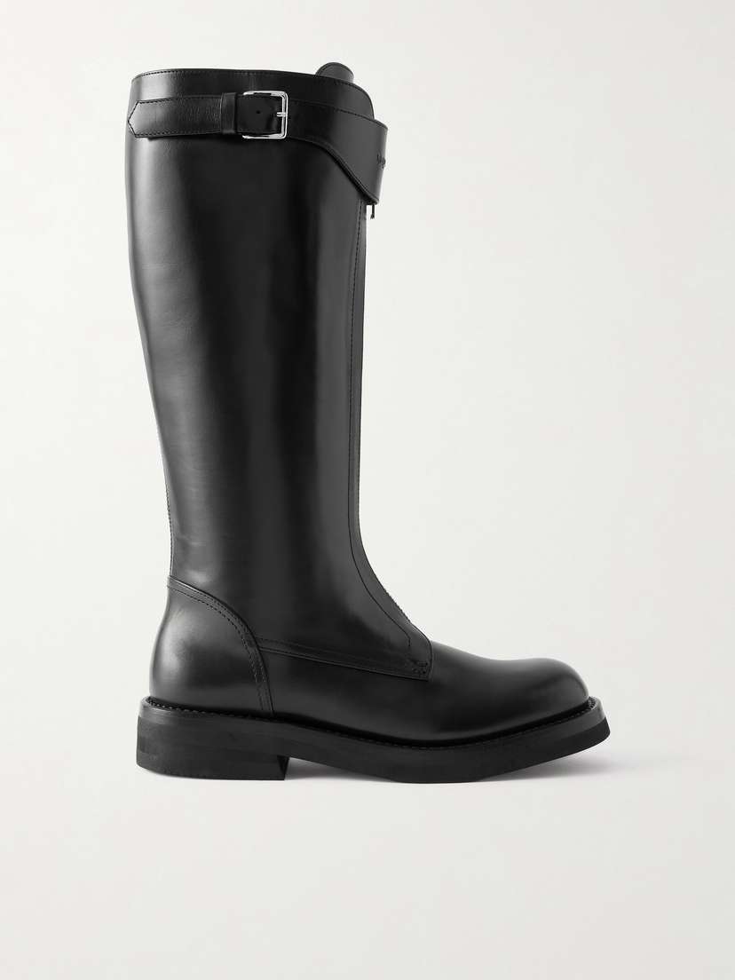 McQueen Countryside Leather Knee Boots