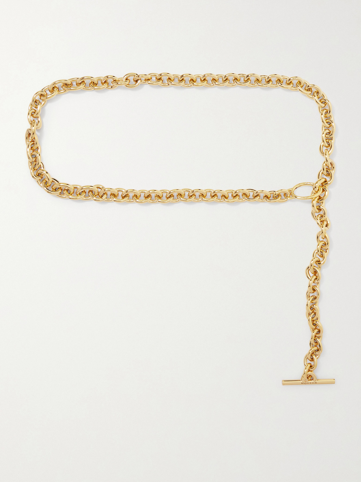 Alexander Mcqueen Gold-tone Chain Belt