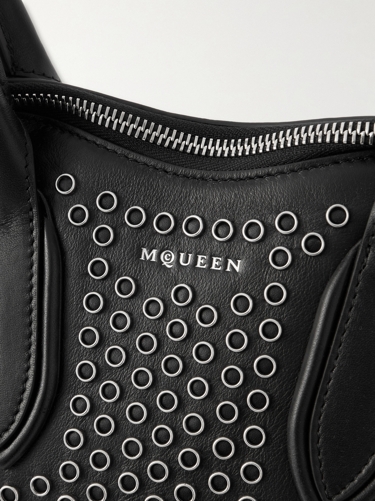 Manta Eyelet-Embellished Shoulder Bag
