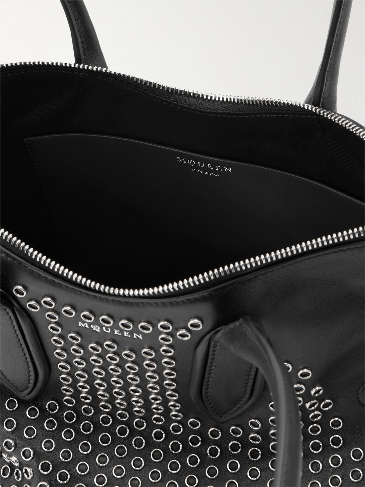 Manta Eyelet-Embellished Shoulder Bag