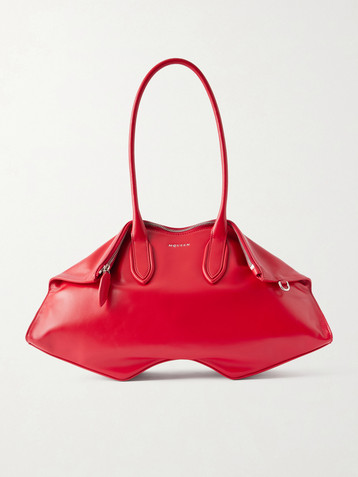 McQueen Manta leather shoulder bag