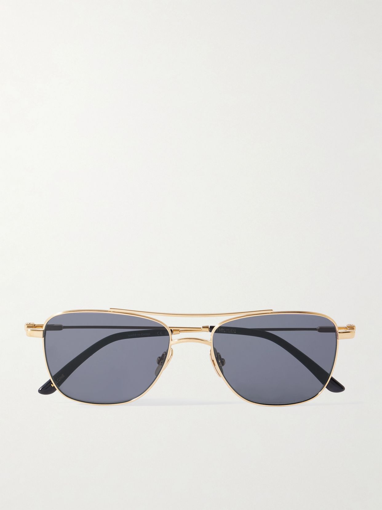 The Malone aviator-style gold-tone sunglasses
