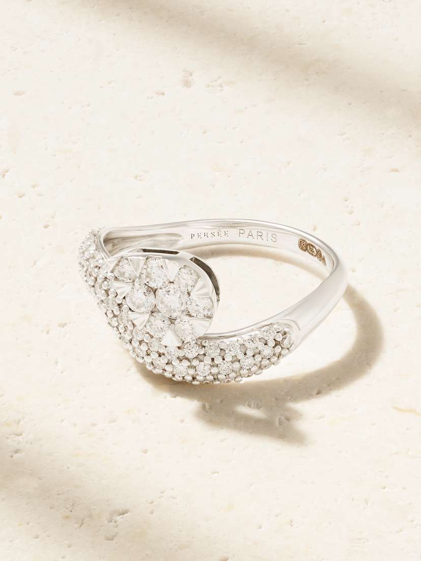 Persée Alliance 18-karat White Gold Diamond Ring