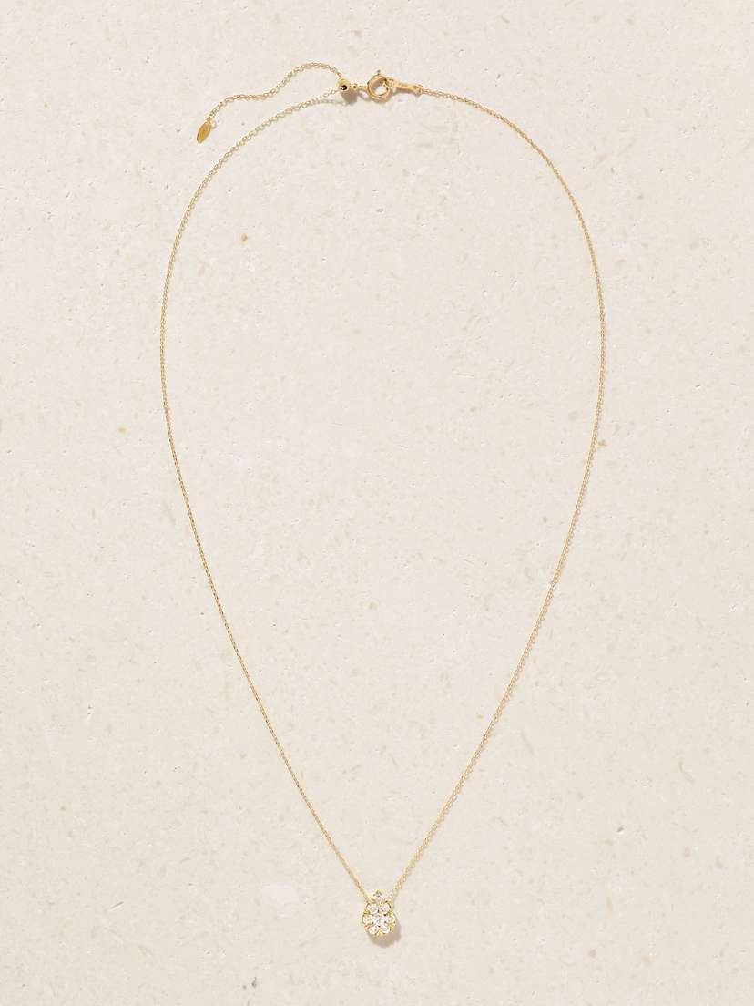 Persée Floating 18-karat Gold Diamond Necklace
