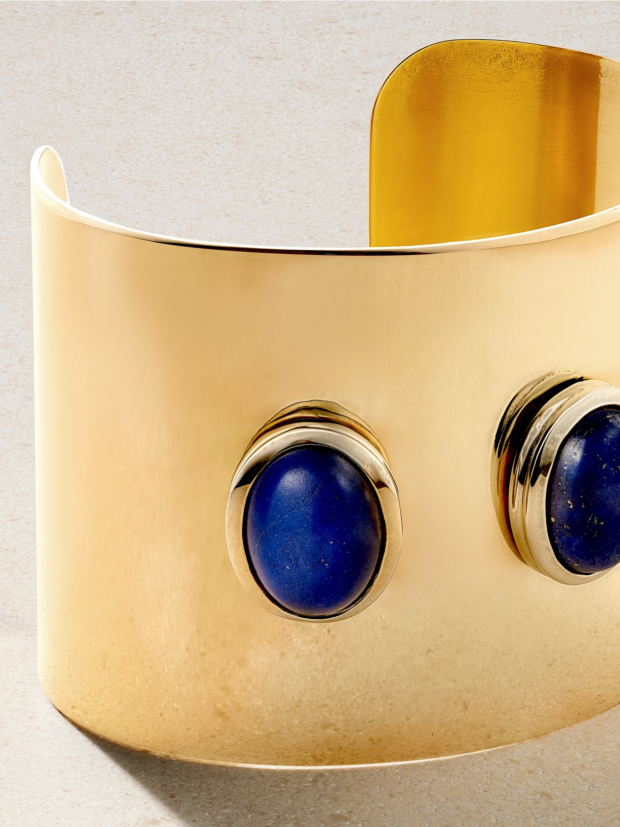 Juju Vera Athena Gold Lapis Lazuli Cuff In Gold