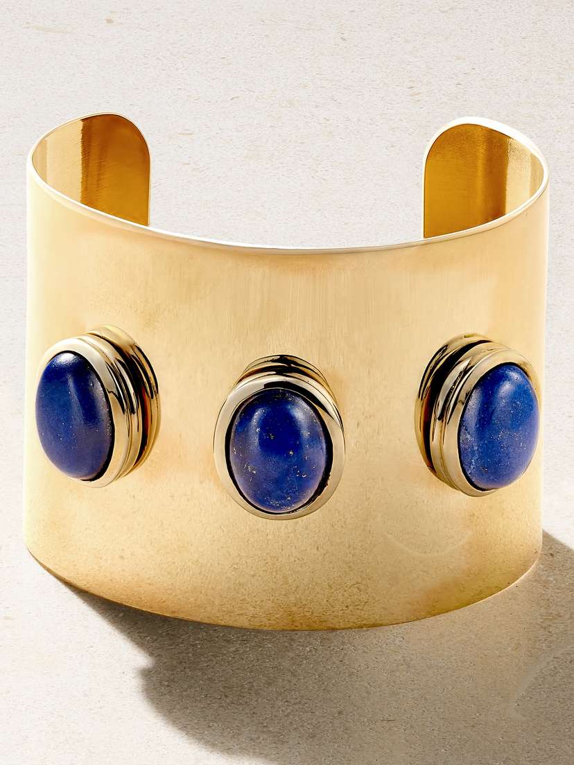Juju Vera Athena Gold Lapis Lazuli Cuff