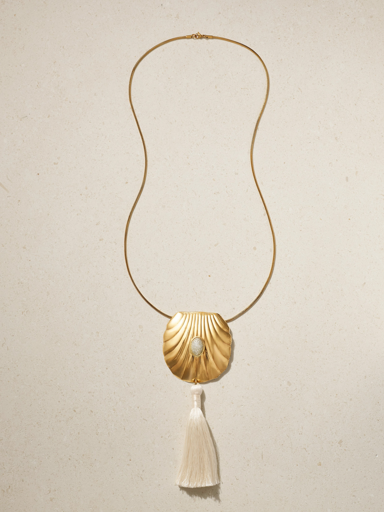 Juju Vera Petra Gold-plated Diamond Necklace