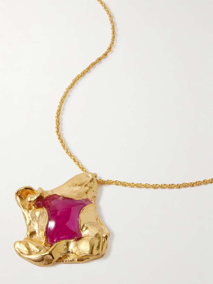 Completedworks Gold-plated And Resin Necklace