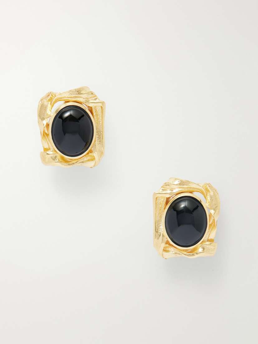 Completedworks Gold-plated And Resin Earrings