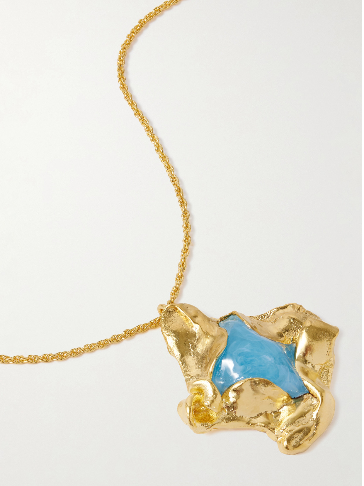 Completedworks Gold-plated And Resin Necklace In Neutral
