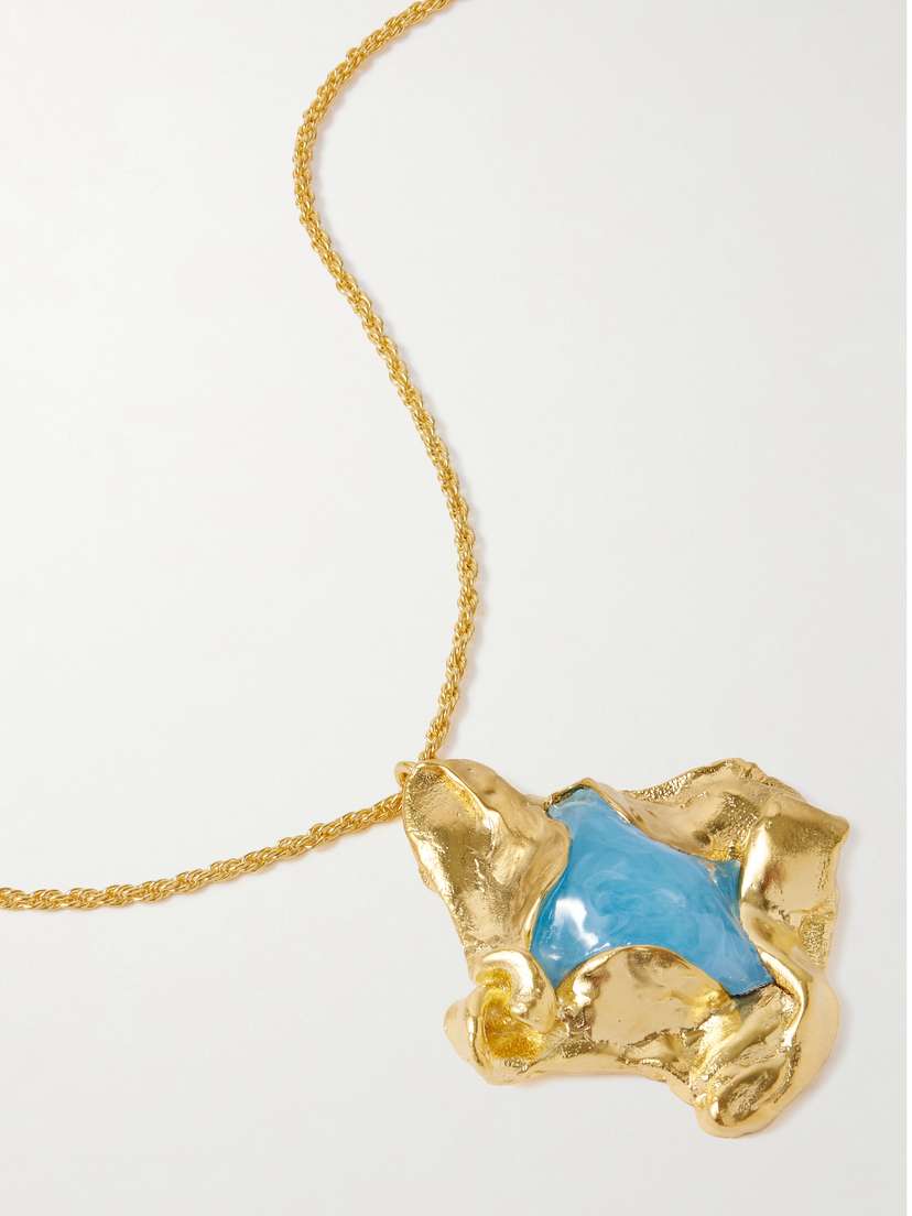 Completedworks Gold-plated And Resin Necklace