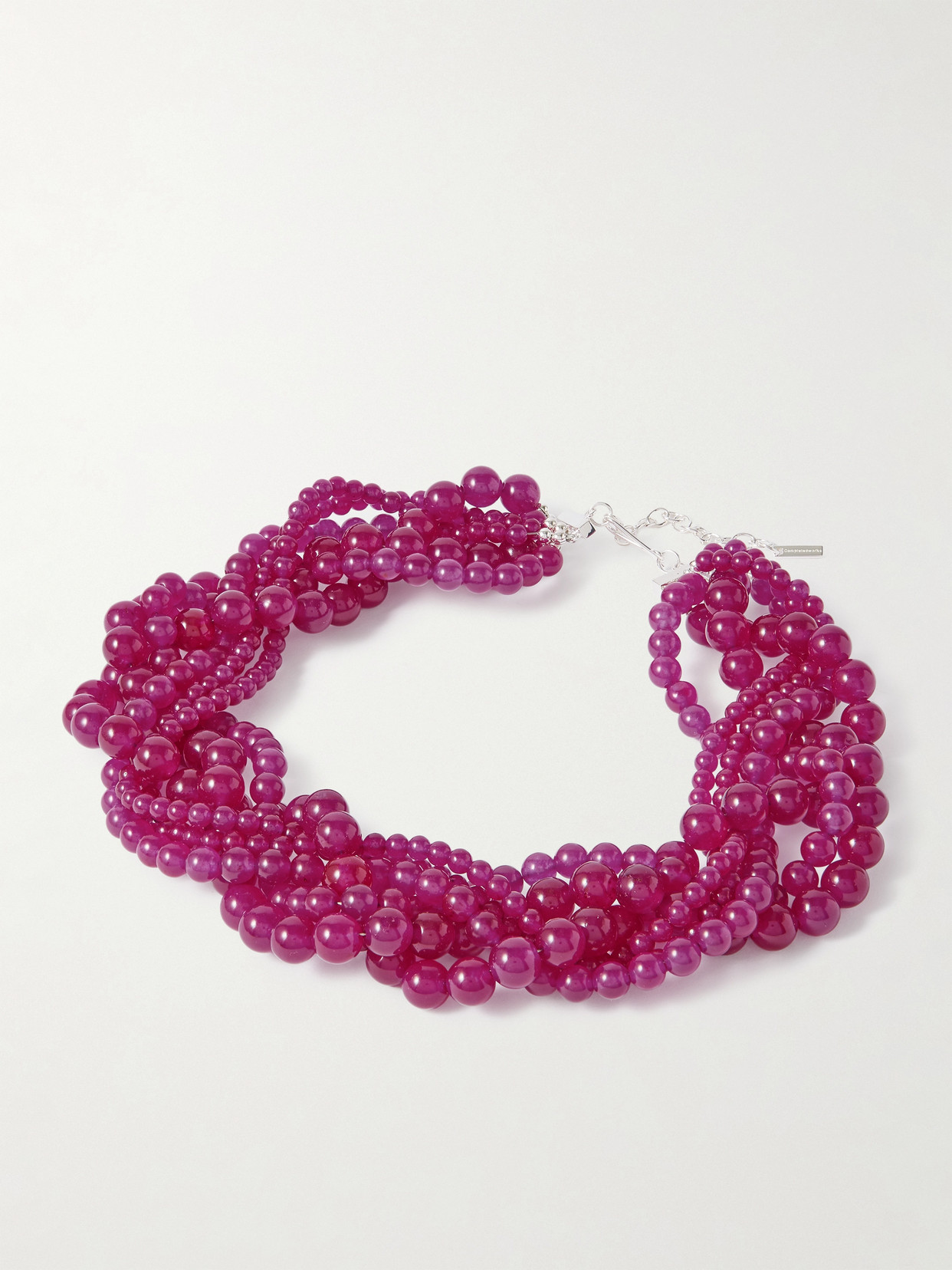 Completedworks Silver-plated Chalcedony Necklace In Pink