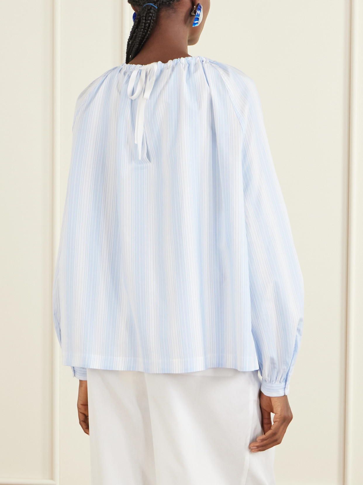 Striped Cotton-Poplin Shirt