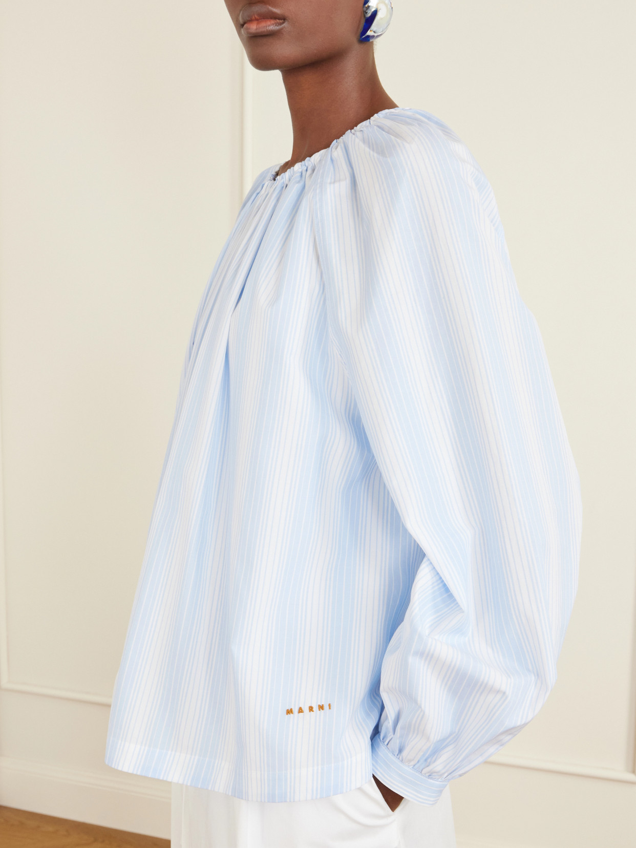 Striped Cotton-Poplin Shirt