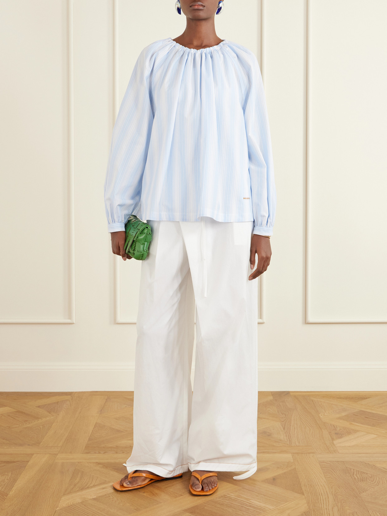 Striped Cotton-Poplin Shirt