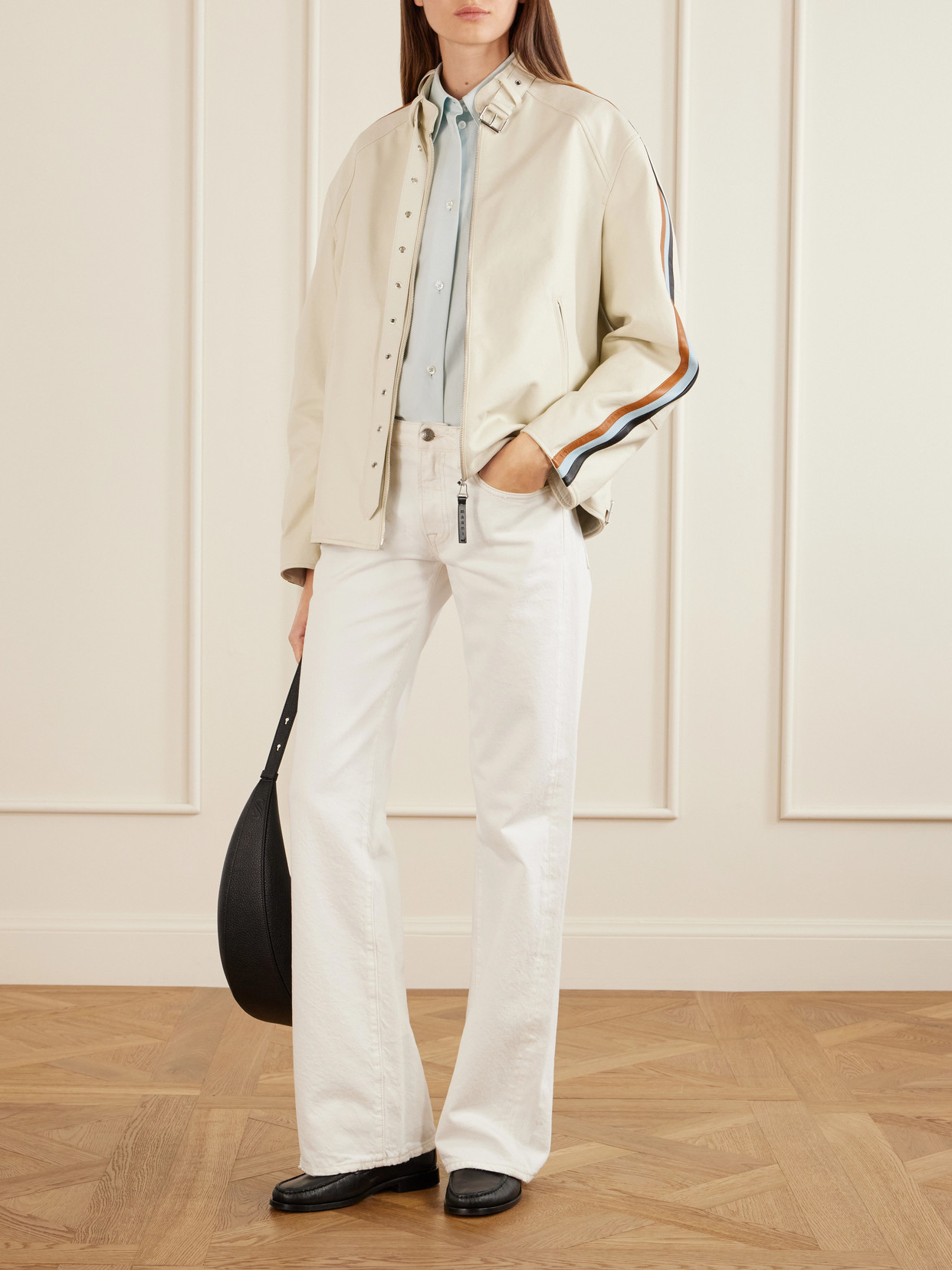 Belted Striped Jacket