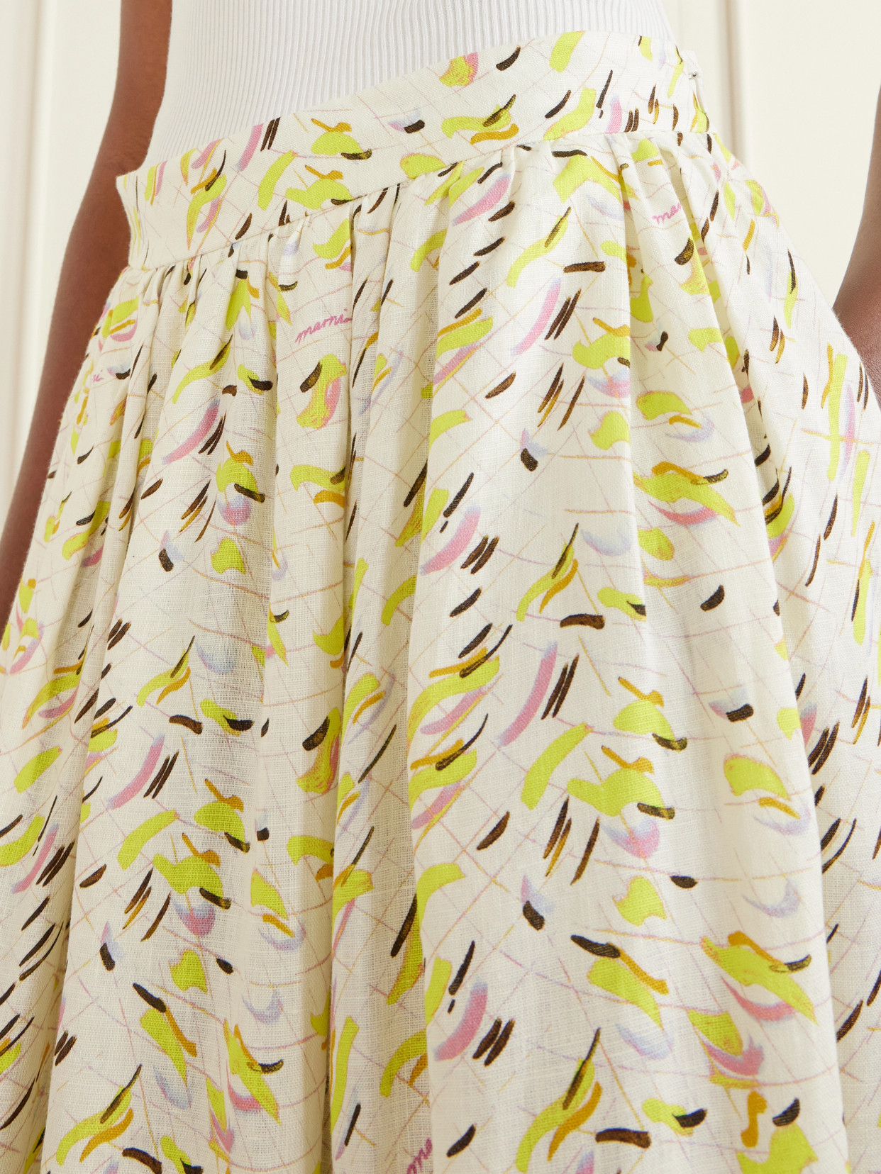 Broderie Anglaise-Trimmed Midi