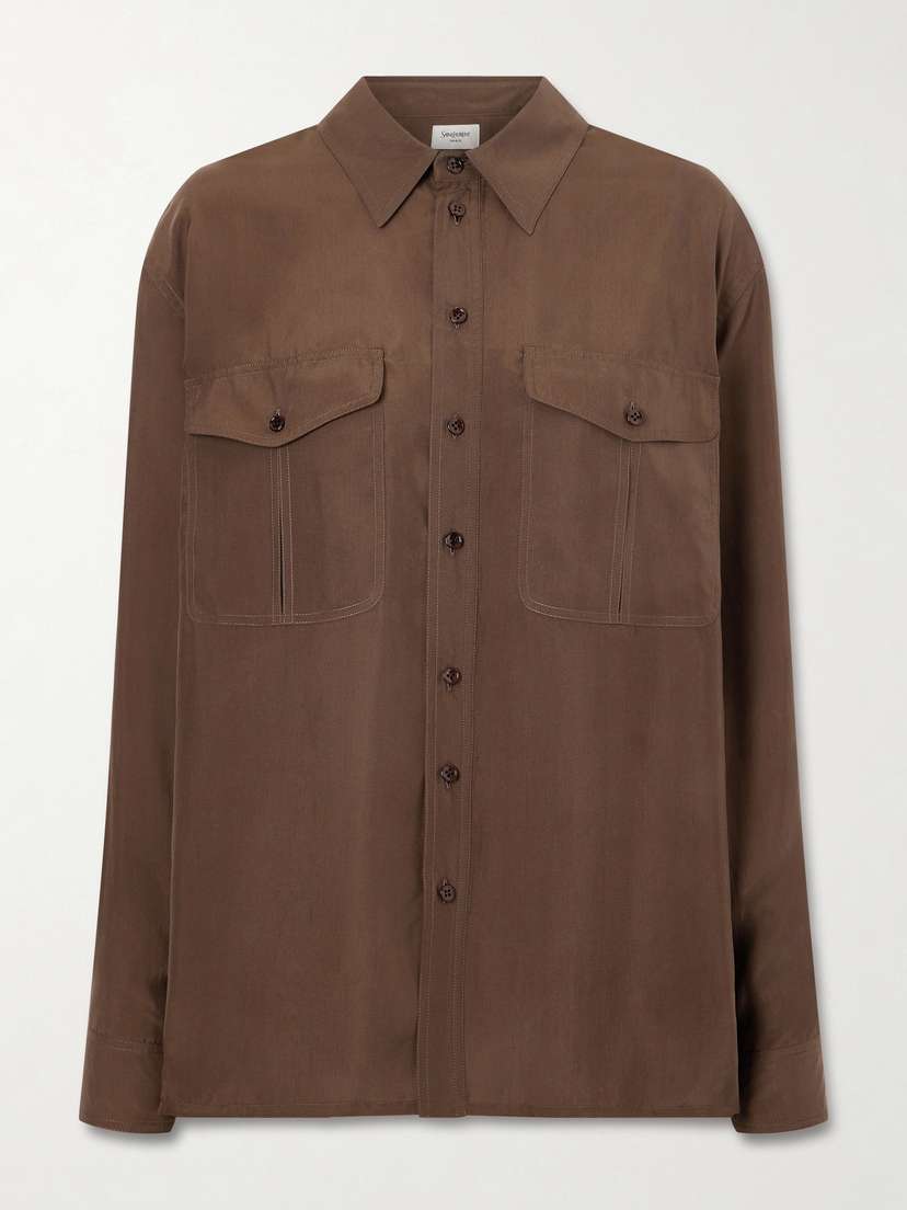 Saint Laurent Silk Habotai Shirt