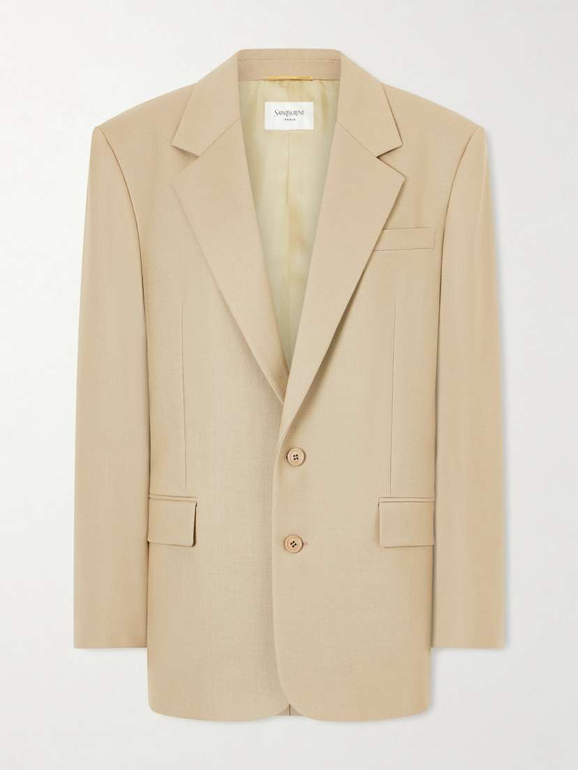 Saint Laurent Wool And Silk-blend Blazer