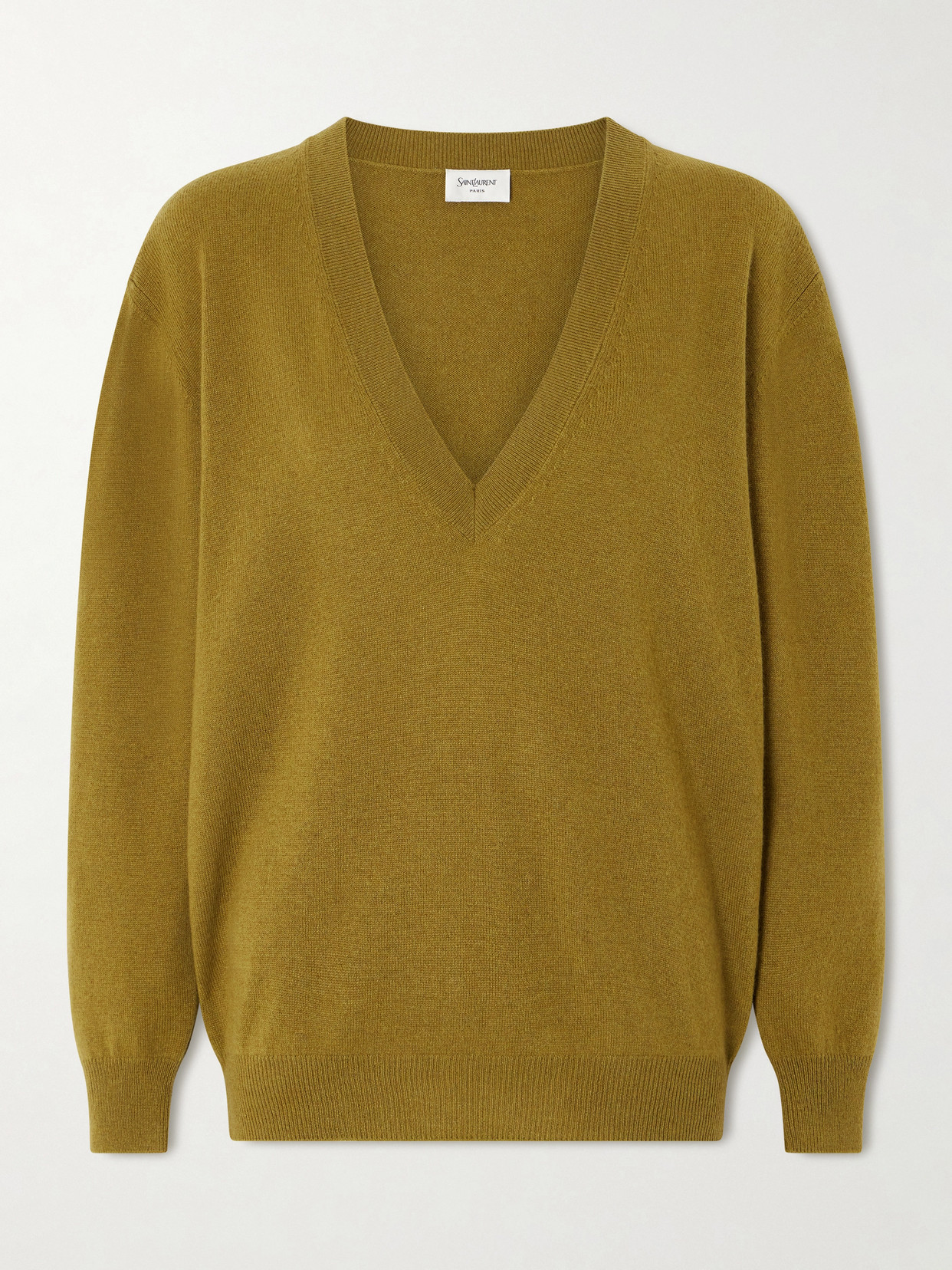 Saint Laurent Cashmere Sweater In Green