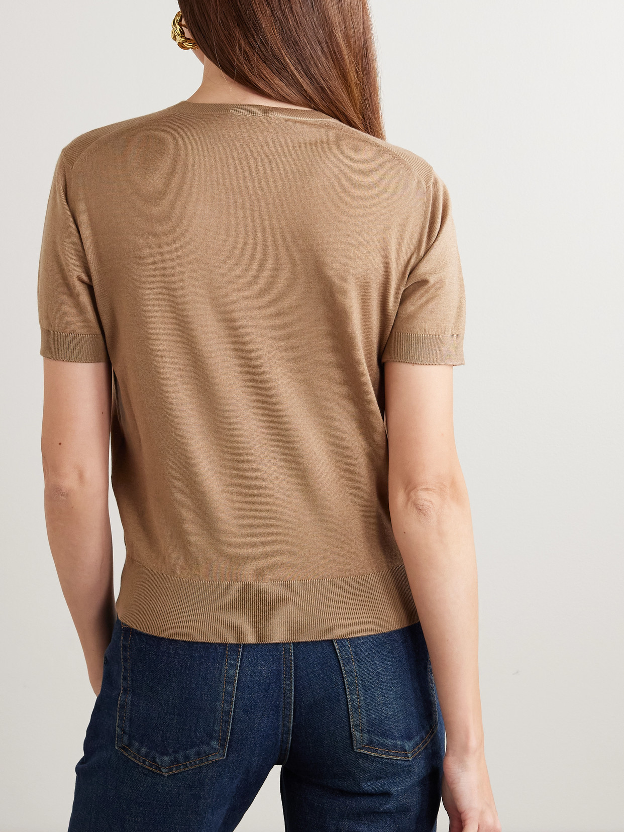 Wool, Cashmere And Silk-Blend Top