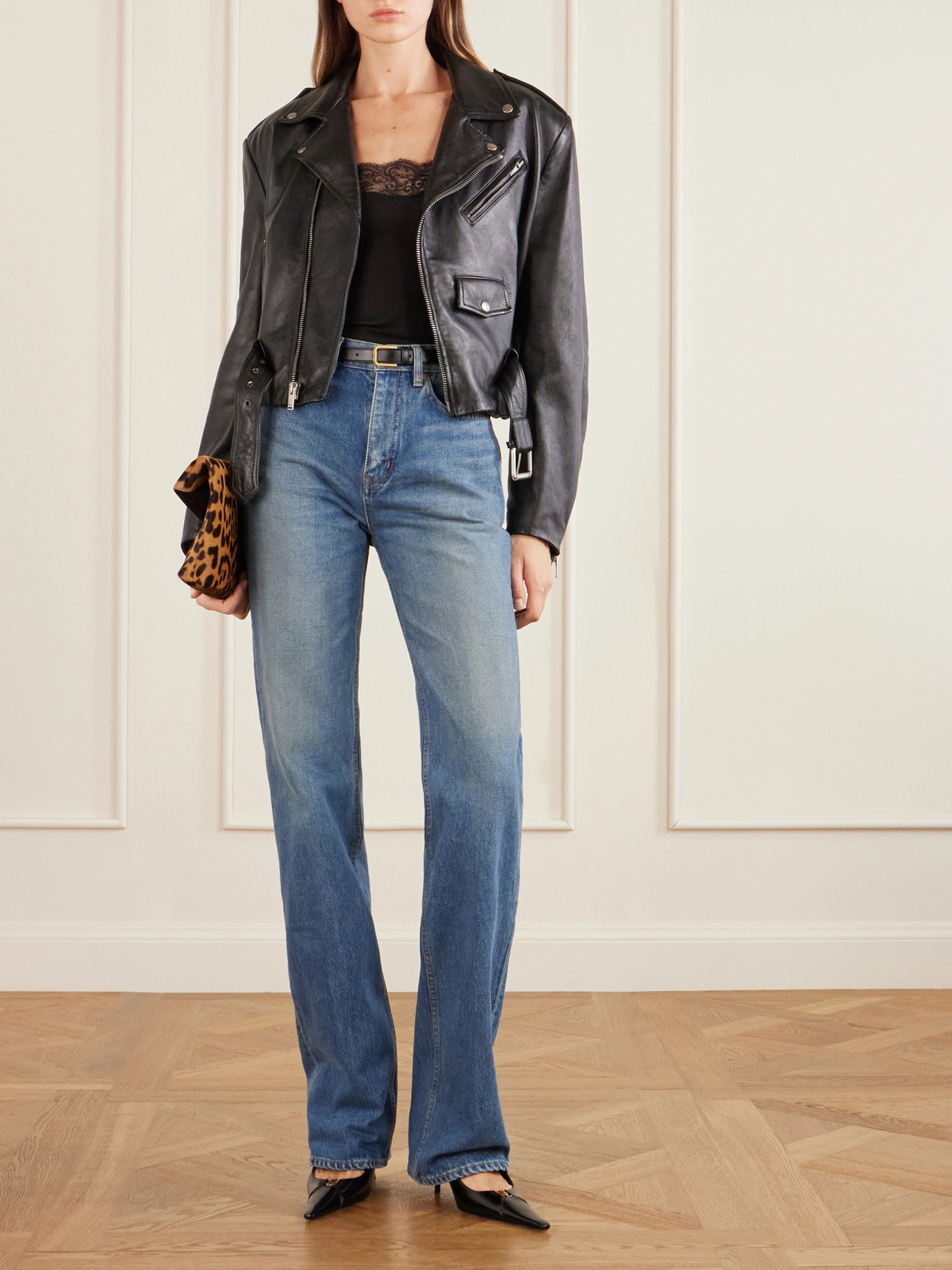 High-Rise Bootcut Jeans
