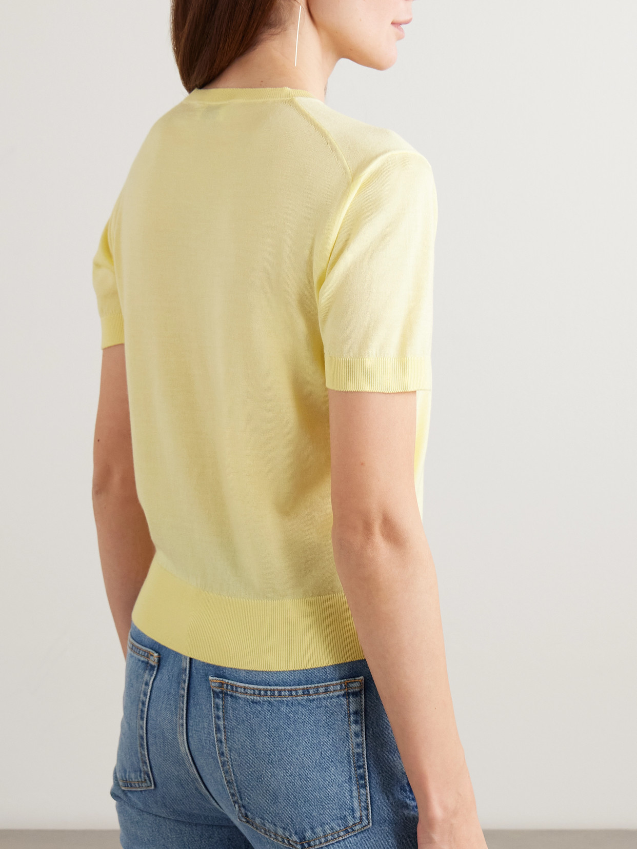 Saint Laurent Wool, Cashmere And Silk-blend Top In Animal Print