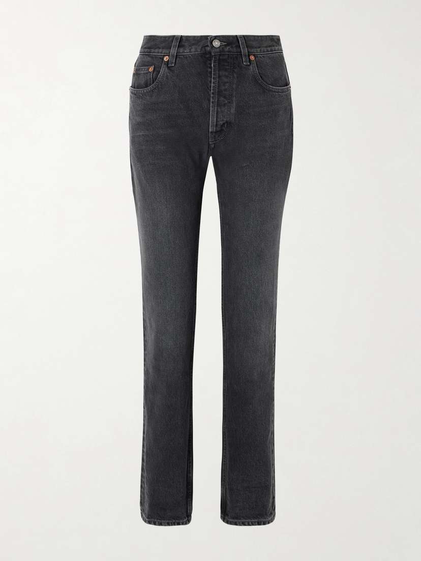Saint Laurent High-rise Straight-leg Jeans