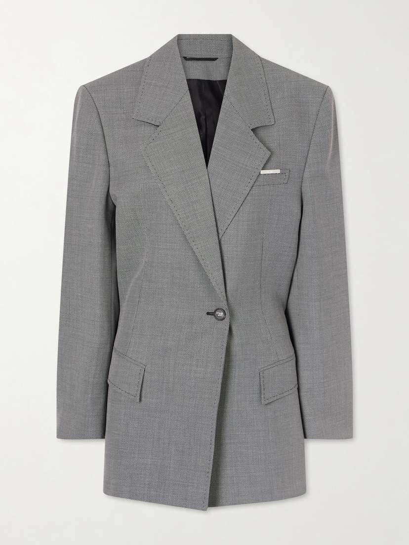 The Attico Wool And Cotton-blend Blazer