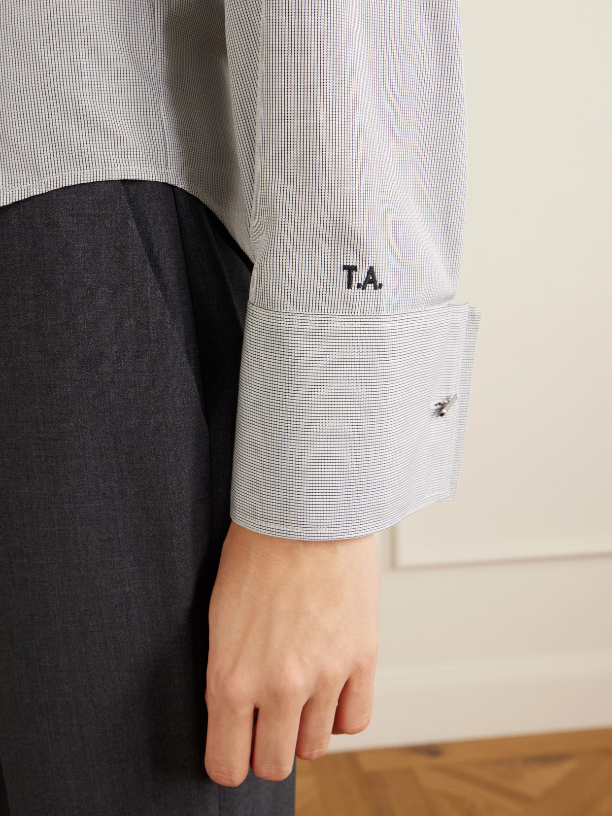 Checked Cotton-Poplin Shirt