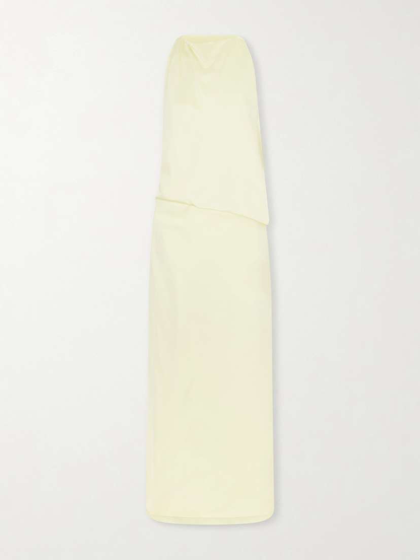 Sportmax Draped Satin Maxi Dress