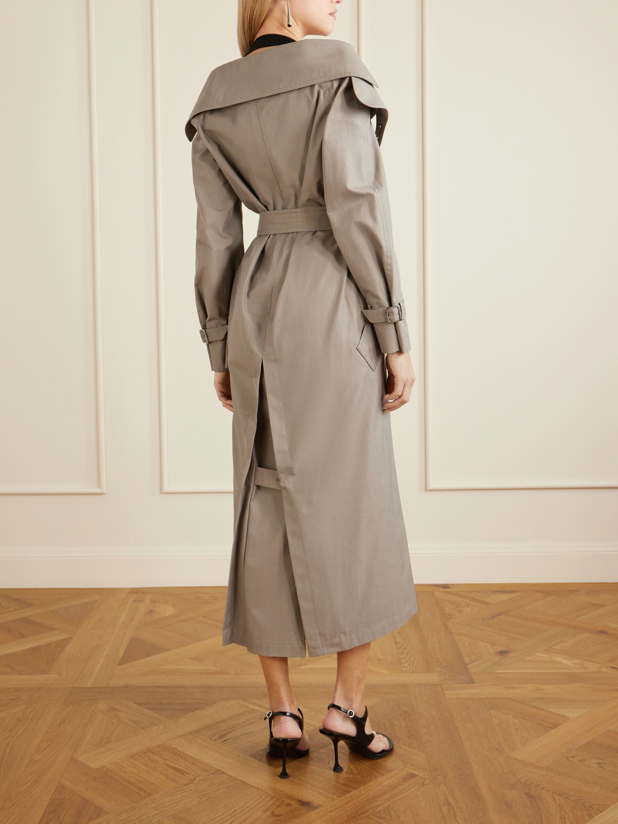 Belted Cotton-Gabardine Trench Coat