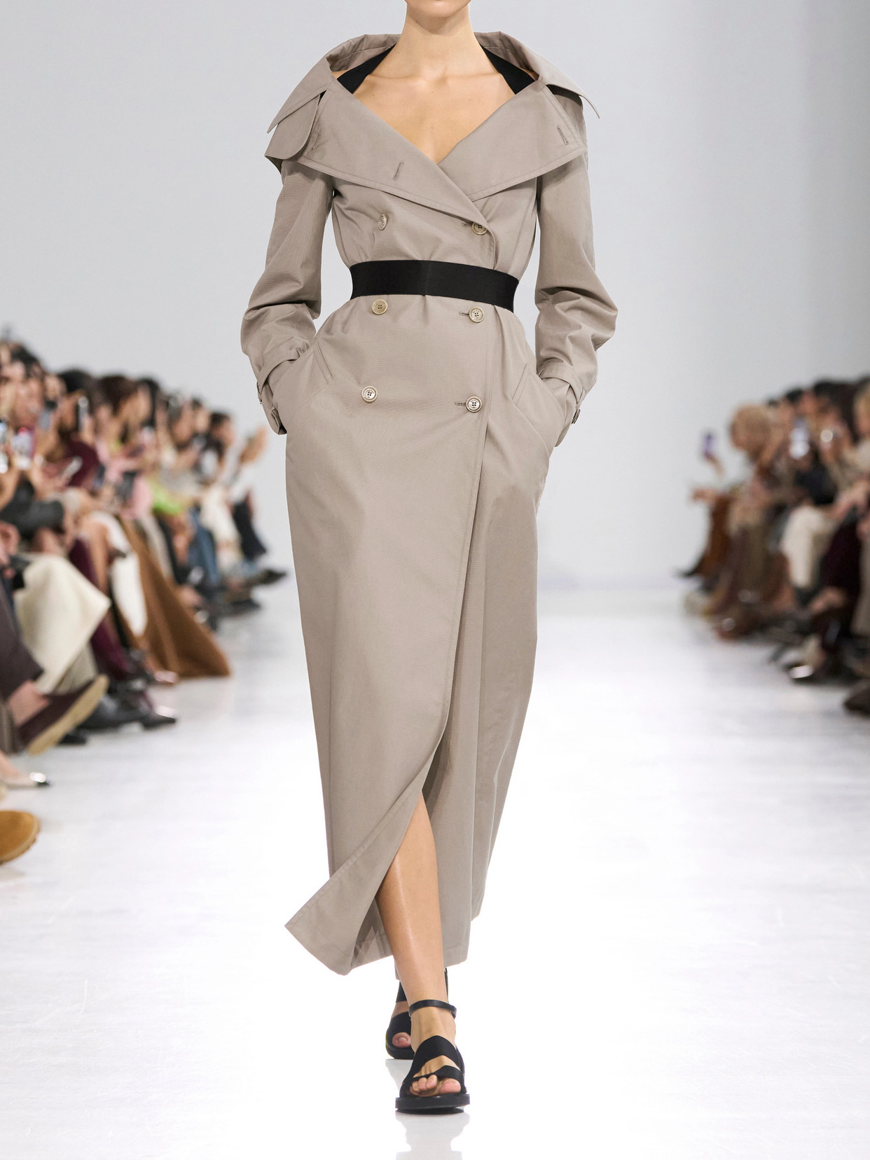 Belted Cotton-Gabardine Trench Coat