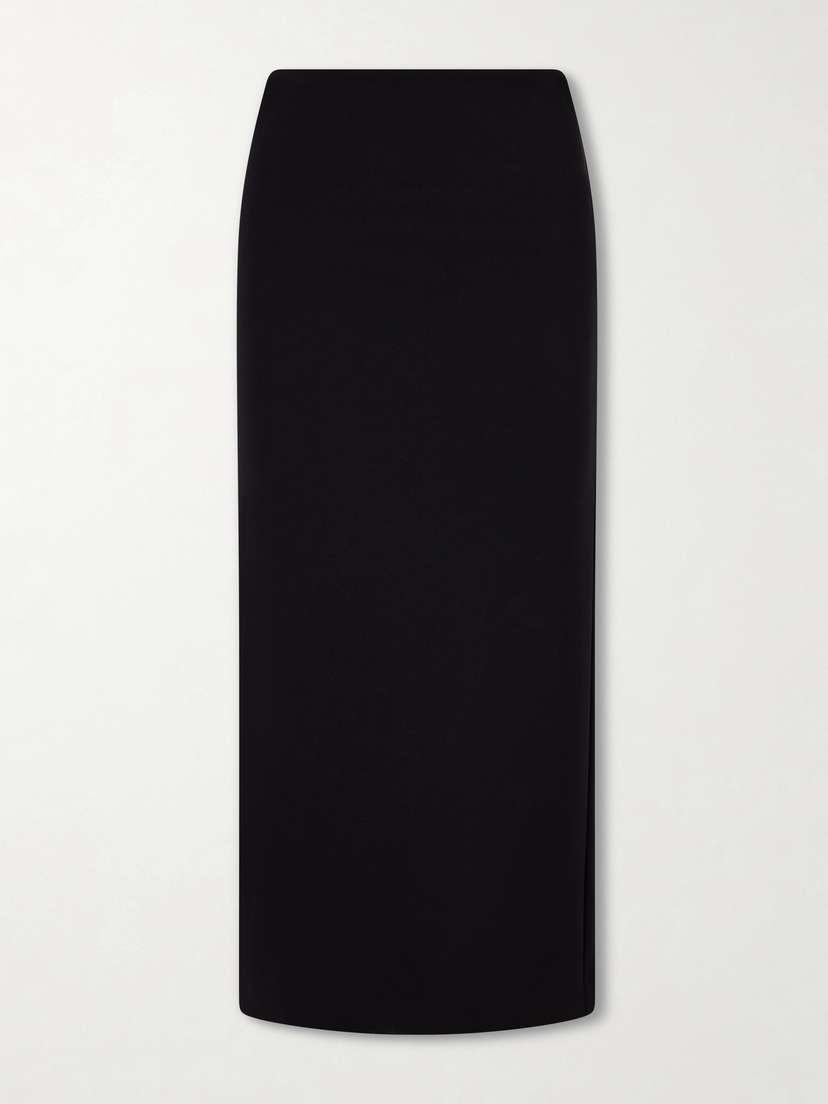 Max Mara — Solivi stretch-crepe midi skirt